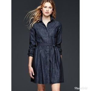 GAP 1969 Denim Tie Shirtdress